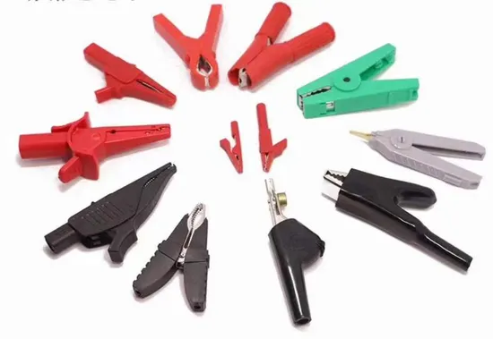 300A 구리 도금/황동 금속 완전 절연 자동차 스프링 악어 배터리 클립 대형 자동 케이블/와이어 레드 블랙 전기 악어 클립 스테인레스 스틸