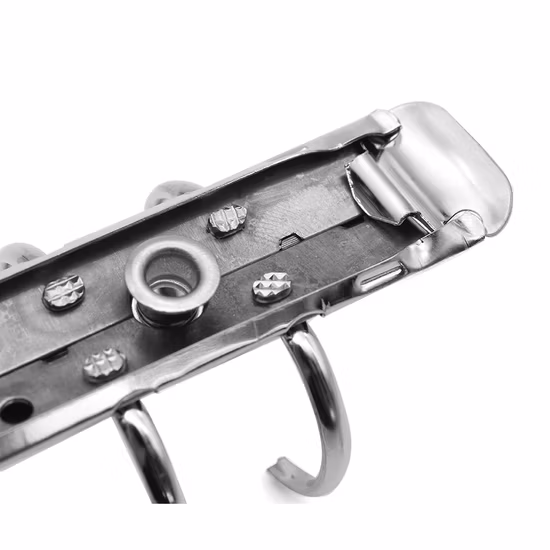 하드웨어 전기도금 금속 구멍 클립 폴더 바인더 클립 6 링 바인딩 클립